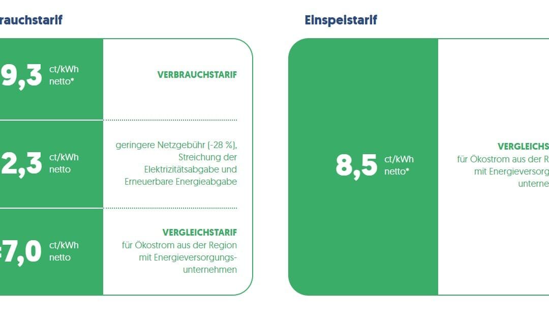 Hoher Sondertarif für EEG-dienliche Speichersteuerung